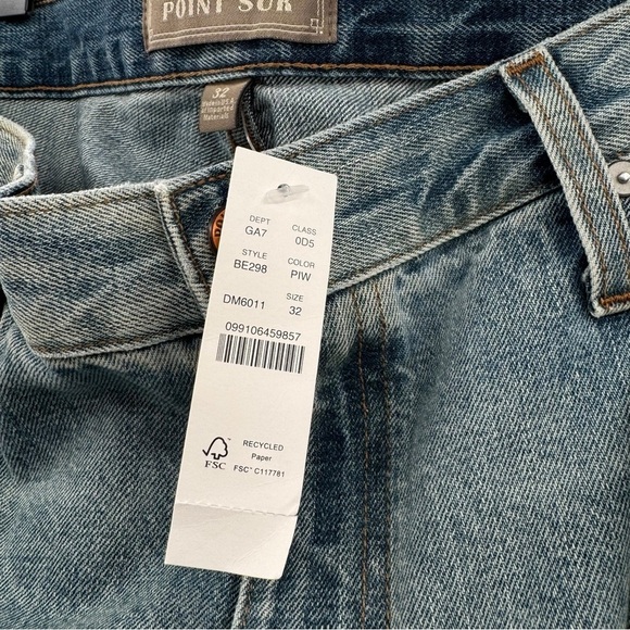 NEW J. Crew Point Sur Vista Straight Jean Pale Indigo Sash Selvedge Edition | 32 - Picture 5 of 11